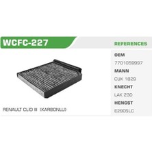 Winkel WCFC-227 Polen Filtresi Viano 03-Vito 03-07 Karbonlu Kolı: 31 Ad FN0107