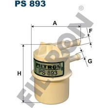 Filtron PS893 Yakıt Filtresi Mitsubishi Colt Iı C10 1.6 Turbo Ecı 105HP 07 86-04 88 MB433774