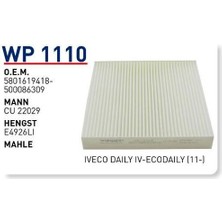 Wunder WP1110 Polen Filtresi Iveco Daily Iv-Ecodaily (11-) FN8810 MRMOEM-1084318