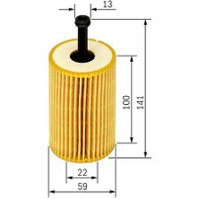 Bosch 1457429193 Yağ Filtresi 206 P307 C2 C3 C3 Pluriel Berlingo Iı Partner Iı TU5JP4 1.16V C2 C3 P106 Saxo Partner Berlingo TU3JP 1.4 8V 1109.R6