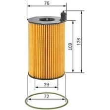 Bosch F026407122 Yağ Filtresi Audi A4 A5 A6 A7 A8 Q5 Q7 Cayenne Macan Touareg Panamera 3.0tdı 11- 59198405