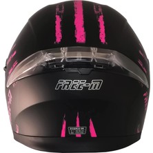 Free-M 965 Pink Zebra Çene Açılır Kask