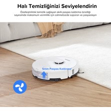 Roborock S8 Sonic Mopping Akıllı Robot Süpürge S8 Beyaz