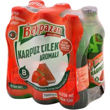 Beypazarı Karpuz Çilek Aromalı Maden Suyu 200 ml x 6 Adet