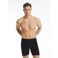 Blackspade Erkek Pamuk Elastan Retro Boxer Tender Cotton 9216 - Gri Melanj