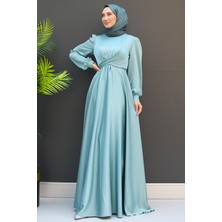 Giza Store Çapraz Kuşaklı Abiye Koyu Lila