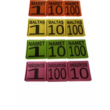 Baltaş Küpe 100 Adet Boyunluk Numaratör-Büyükbaş Ve Küçükbaş