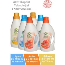 Aktif Kapsül Teknolojili Çamaşır Yumuşatıcısı 6 x 1040 ml 264 Yıkama