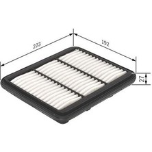 Bosch F026400167 Hava Filtresi Chevrolet Spark-Matiz 0.8-1.0 223X192X27 96591485