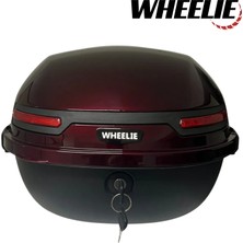 Wheelıe XT21-JR 28 Litre Motosiklet Arka Çanta Hünnap Kırmızı Su Geçirmez