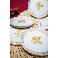 Heda Porselen Mimoza 6'Lı Pasta Tabağı Seti