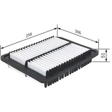 Bosch F026400353 Hava Filtresi Mitsubishi AS2010-LANCER 2007-OUTLANDER 2012-4008 C4 Aircross 12- MR968274