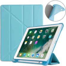 Nettech Apple iPad 7. Nesil 10.2 Inch Uyumlu Premium Smart 360 Kalem Yuvalı Kapaklı Kılıf
