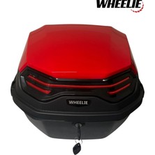 Wheelıe XT08-LR 32 Litre Motosiklet Arka Çanta Açık Kırmızı Su Geçirmez