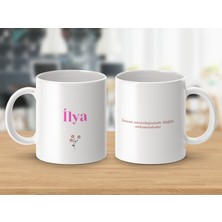 İlya İsimli Kupa Bardak - İsimli Bardak - Hediye Kupa Bardak - Kahve Kupa Bardak