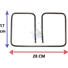 Populer Korkmaz Uyumlu Tost Makinası Rezistansı A811 -01 -04 , A328-05 , A315 ,A308 , A313-01 Modelleri 28CM