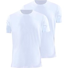 Tender Cotton Kısa Kol 2 li Beyaz T-shirt 9675