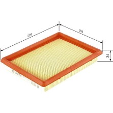 Bosch 1457433274 Hava Filtresi Honda Civic 1.4-1.6 94-01-Koleos 2.5 08 Almera-Juke-Primera-Sunny-Xtrail 17220P2A005