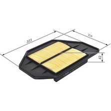 Bosch 1987429178 Hava Filtresi Honda Civic Vıı 1.7 Ctdı 100HP 02 02-09 05 17220PLZE01