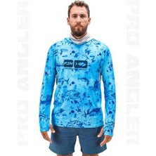 Fujin Pro Angler S24 Buff&hoodie Blue Fish Xlarge (Xl)