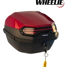 Wheelıe XT08-BR 32 Litre Motosiklet Arka Çanta Koyu Kırmızı Su Geçirmez