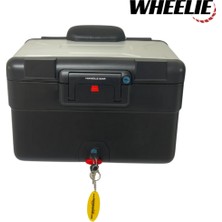 Wheelıe XT69X-S 30/40 Litre Genişleyebilen Motosiklet Çanta Alt Gövde Siyah & Üst Kapak Gümüş