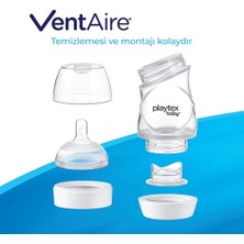 Playtex Baby™ Ventaire® Yenidoğan  Bebek Biberonu, Kolik ve Gaz Önleyici Tasarım, 178 Ml, 0+ Ay, 3 Adet