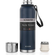 Schafer Steely Termos 1 L-Lacivert