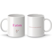 Fatoş İsimli Kupa Bardak - İsimli Bardak - Hediye Kupa Bardak - Kahve Kupa Bardak