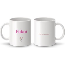 Fidan İsimli Kupa Bardak - İsimli Bardak - Hediye Kupa Bardak - Kahve Kupa Bardak