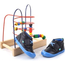 Papuç Sepeti ARZN-4132 Cırtlı Kaymaz Taban Erkek Bebek Bot