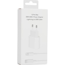 20W USB C To Lıghtnıng iphone Uyumlu Kablo + Adaptör Şarj Seti