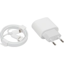 20W USB C To Lıghtnıng iphone Uyumlu Kablo + Adaptör Şarj Seti