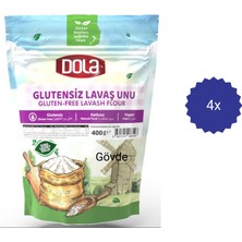 Dola Glutensiz Lavaş Unu 400 gr 4 Adet