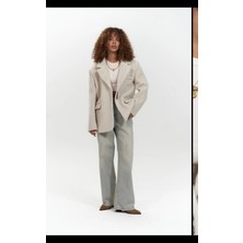 Butik Allbucks Mai, Proenza Bej Kalın Kaşe Blazer Ceket Kısa Kaban ABMAI8863