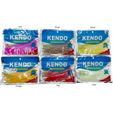 Kendo 10 cm Lrf Silicones Worm (Kokulu) 10 Adet Orange