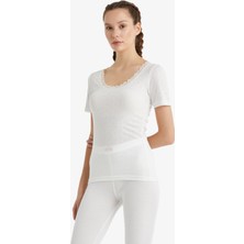Blackspade Kadın Termal Tişört 1. Seviye 1267 - Beyaz