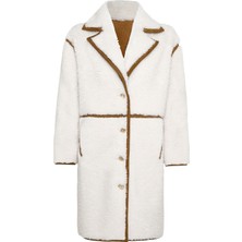 Derimod Tahoe Kadın Bej Peluş Kaban 24WGP5270FF