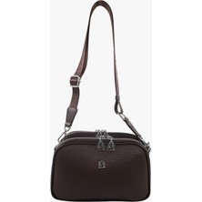 Sosela 67-7158 Herbert Kadın Kahverengi Çapraz Askılı Çanta