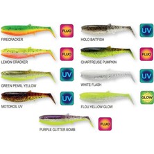 Savage Gear Cannibal Shad 12.5cm 20GR Sahte Balık White Flash