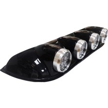 Space Offroad Sis Lambası Yuvarlak Siyah 12X4 LED 12-24V Set /LASS243