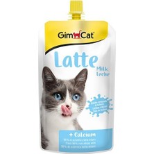 Gimcat Milk Latte Sıvı Kedi Sütü 200 ml Kedi Maması Calcium Lezzetli ve Besleyici