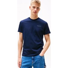Erkek Slim Fit T-Shirt - Lacivert