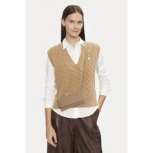 Kadın Ck Günlük Cüzdan Çapraz Çanta Small Accessories - Kahverengi