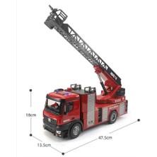 Huına 1/14 22 Kanal Yüksek Kalite Rc Model Uzaktan Kumandalı Merdivenli İtfaiye Yangın Söndürme Kamyonu - Su Atma Fonksiyonlu - 2.4G Full Fonksiyon Sesli Ve Işıklı - 1561