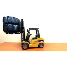 Huına 1/10 Yüksek Kalite Rc Model Forklift Uzaktan Kumandalı Metal İş Makinası - 2.4G 8 Kanal Full Fonksiyon Sesli Ve Işıklı - 1577