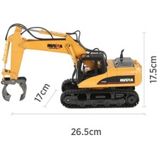 Huına 1/14 Yüksek Kalite Rc Model Paletli Ekskavatör Kereste Kepçesi Uzaktan Kumandalı Çok Fonksiyonlu Metal İş Makinası - 2.4G Full Fonksiyon Sesli Ve Işıklı - 1570