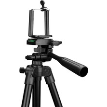 Gaman 3120A 106 cm Siyah Tripod  Profesyonel Fotoğraf Video Çekimi Tripod Kumandalı Telefon Tutucu