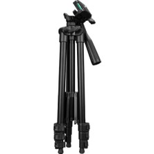 Gaman 3120A 106 cm Siyah Tripod  Profesyonel Fotoğraf Video Çekimi Tripot Telefon Tutucu