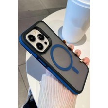 3gen Case Apple iPhone 15 Pro Max Uyumlu Kablosuz Şarj Destekli Antişok Korumalı Mat Siyah Buzlu Yüzeyli Sert Kılıf